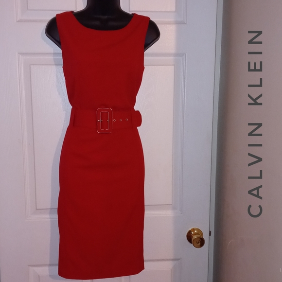 Calvin Klein Dresses & Skirts - Calvin Klein red dress